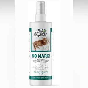 NEW NaturVet Pet Organics No Mark! Stops Cats' Desire to Urine Mark 16 oz bottle